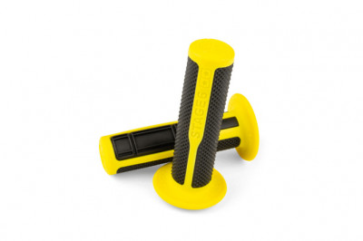 Revêtement Poignée STAGE6 Ultimate Grips Noir/Jaune 125mm