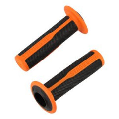 Revêtement Poignée STAGE6 Ultimate Grips Noir/Orange 125mm