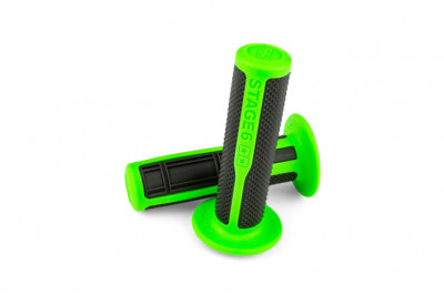Revêtement / Poignée STAGE6 Ultimate Grips Noir / Vert 125mm