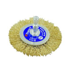 Brosse circulaire TIVOLY fil acier laitonné diamètre 70