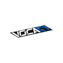 Autocollant/Sticker VOCA RACING 140x22 mm bleu
