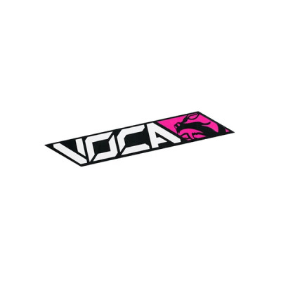 Autocollant VOCA RACING 110x40 mm rose