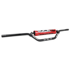 Guidon VOCA RACING Aluminium 22,2mm Longueur 805mm Noir avec mousse rouge pour 50 à boîte