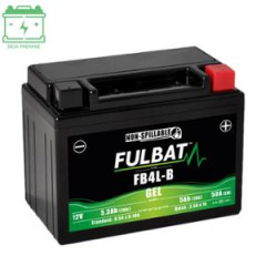 Batterie FULBAT 12V 5AH FB4L-B GEL SANS ENTRETIEN - Compatible scooter MBK Booster, Yamaha BWS