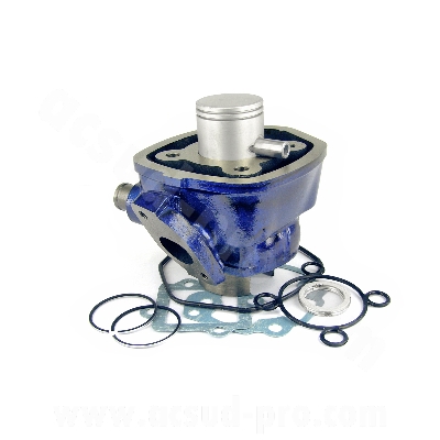 Kit cylindre 50cc CARENZI fonte pour scooter refroidissement liquide MBK Nitro Mach G / Yamaha Aerox / Jog R / Aprilia SR 50 / Malaguti F12 / F15