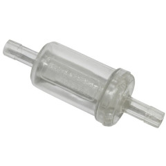 Filtre à essence Malossi cylindrique transparent Ø6mm (vendu à l'unité) (031380B)