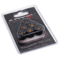 Galets variateur ARTEK 16x13 diamètre 5g pour Peugeot 50 Kisbee, TKR, Trekker, Speedfight, Buxy, Vivacity - Piaggio 50 Zip, Typhoon, NRG 1994-1999 - Kymco 50 Dink, People, Top-Boy