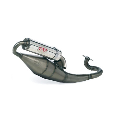 Pot d'échappement LEOVINCE TT Poli - Piaggio 50 Zip 2T 1999-2008, Typhoon 1994-2011, Gilera 50 Storm (REF 4064)