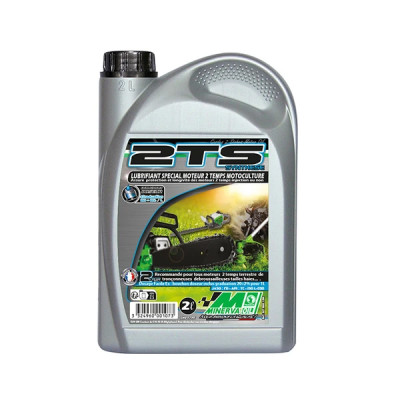 Huile moteur 2 temps MINERVA OIL synthèse pour motoculture (2L)