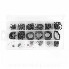 Coffret d'assortissement de 300 circlips à oeil adaptable circlips extérieur et intérieur diamètre 16 à 35 mm