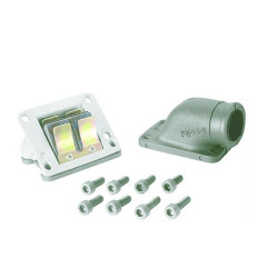 Boite à clapet Polini big valve pour carbu diamètre 17 à 21 pour MBK Booster/Spirit/Next/Rocket/Naked/Stunt/Yamaha Spy/NG/Slider