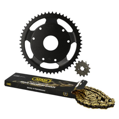 Kit chaîne Afam 420 13 dents couronne 53 dents Derbi Senda SM Classic 1999-2003