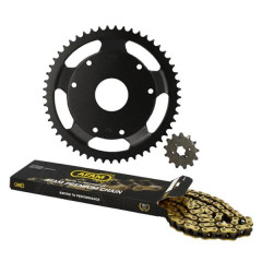 Kit chaîne Afam 420 13 dents couronne 53 dents Derbi Senda SM Classic 1999-2003