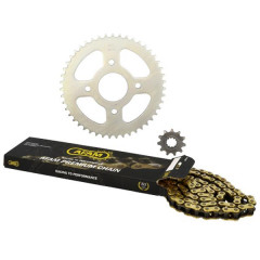 Kit chaine Afam 420 11x47 - MBK 50 X Power 2003-2006, Yamaha 50 TZR 2003-2006