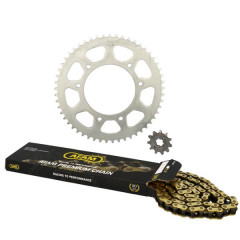 Kit chaine Afam 420 11x53 adaptable - DERBI 50 SENDA R/X-RACE 2006-2011, SM 2006-2011, DRD R 2013-2017