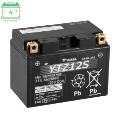 Batterie Yuasa 12V 11Ah YTZ12S sans entretien pour Yamaha 600 Silver Wing