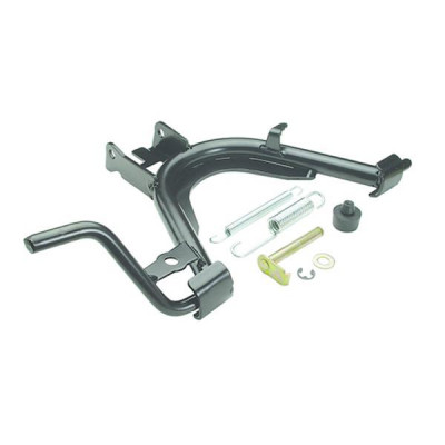 Béquille centrale Buzzetti noire adaptable MBK 50 Ovetto 2T, Yamaha 50 Neos 2T, Jog R