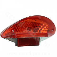 Feu arrière adaptable rouge adaptable (OEM : 5BR-H4700-00) pour MBK 50 Nitro / Yamaha 50 Aerox