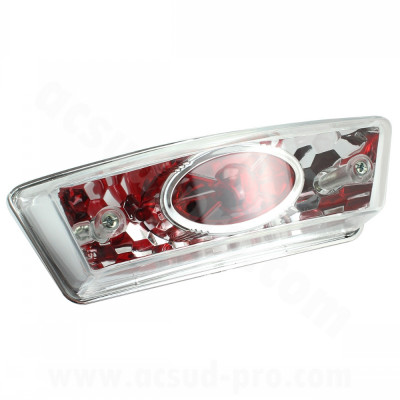 Feu arrière adaptable blanc pour MBK 50 Stunt et Yamaha 50 Slider