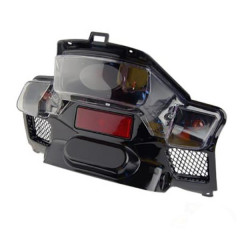 Feu arrière adaptable noir pour MBK 50 Booster NG/Yamaha 50 Bump