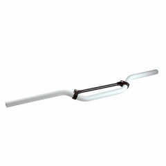 Guidon adaptable alu blanc L810mm H50mm avec barre de renfort