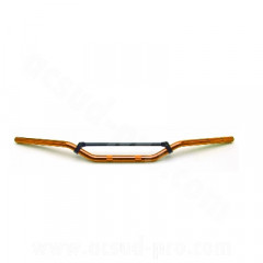 Guidon adaptable alu orange 810mm avec barre de renfort