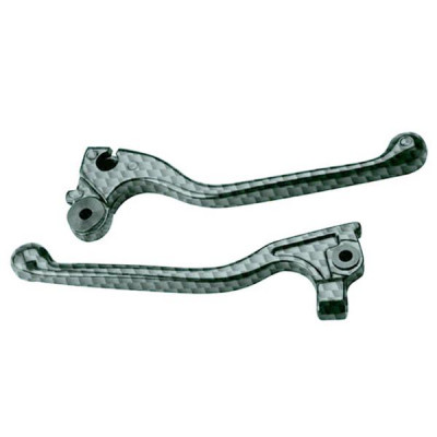 Levier de frein adaptable carbone pour Derbi Senda 50 Boite 1994-1999 (paire)