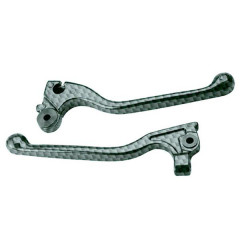 Levier de frein adaptable carbone pour Derbi Senda 50 Boite 1994-1999 (paire)