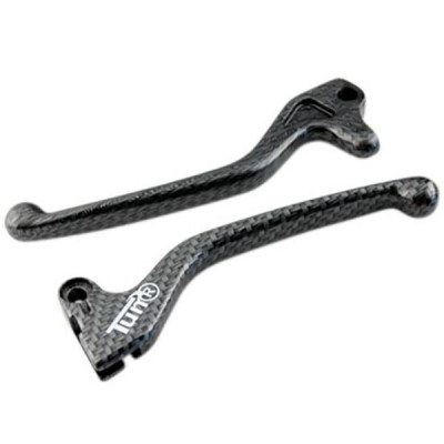 Leviers de frein adaptable imitation carbone pour scooter Booster (à partir de 2004) / Stunt / Yamaha BWS (à partir de 2004)