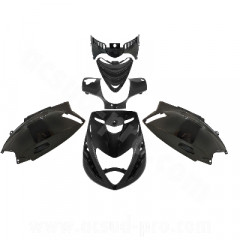 Kit carrosserie adaptable noir brillant pour Piaggio Zip SP 50cc air liquide (5 pièces)