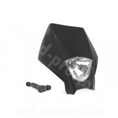 Plaque phare adaptable noir 50 à boîte