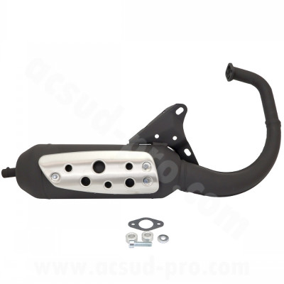 Pot d’échappement Tecnigas Silent Pro adaptable MBK 50 Booster 2T / Yamaha BWS jusqu'à 2003