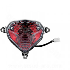 Feu arrière adaptable transparent adaptable pour MBK 50 Nitro 2013> / Yamaha 50 Aerox 2013>