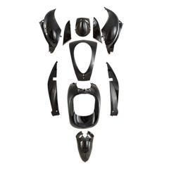 Kit carrosserie carénage adaptable noir brillant 10 pièces SYM 50 Mio