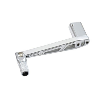Sélecteur de vitesse adaptable alu argenté pliable Derbi GPR 50 2004-2010, Aprilia RS50 2006-2010