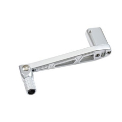 Sélecteur de vitesse adaptable alu argenté pliable Derbi GPR 50 2004-2010, Aprilia RS50 2006-2010