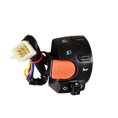 Commutateur gauche adaptable adaptable pour MBK 50 Nitro 1997-2012, Yamaha 50 Aerox 1997-2012