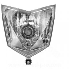 Optique phare adaptable homologuée D09-25100-10-00 pour moto CPI SX / SM 50cc à partir de 2007