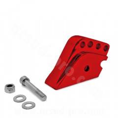 Rehausse amortisseur adaptable rouge anodisé 4 positions pour Peugeot 50 TKR, Speedfight, Buxy