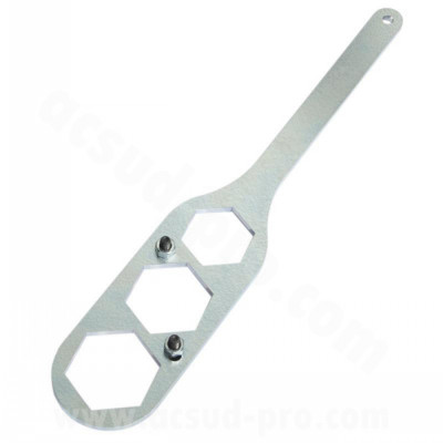 Clé démonte embrayage adaptable 4 en 1 pour scooter (écrou 34/39/41mm) Peugeot, Piaggio, Mbk, Kymco, Keeway, Yamaha