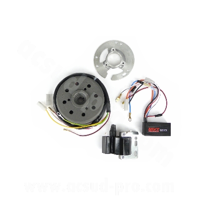 Allumage MVT électronique adapté Minarelli AM6 démarrage par kick (non compatible MBK et YAMAHA à partir de 2003)