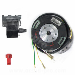 Allumage électronique MVT rotor interne avec lumière pour Minarelli AM6 (MECABOITE) avec batterie (PREM21)
