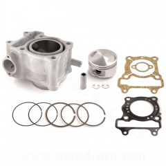 Kit cylindre maxi scooter AIRSAL aluminium 52,5 mm pour Honda 125 SH 2001-2012, Phanteon 4T, S-Wing 4T, Keeway 125 Outlook 4T, Malaguti 125 Blog 4T