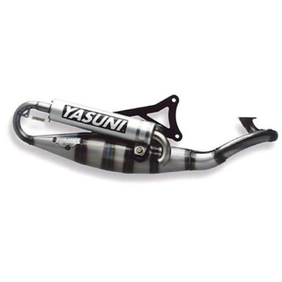 Pot échappement Yasuni silencieux alu pour MBK 50 Nitro, Yamaha 50 Aerox, Malaguti 50 F12, Aprilia 50 SR (TUB902)