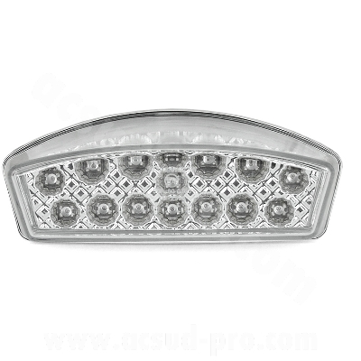 Feu arrière adaptable 15 LEDs pour 50 à boîte Derbi Senda XP6 XR6 X-Limit DTR