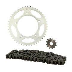 Kit chaîne adaptable 420 12x47 D102/5 fix Aprilia RS50 après 1999