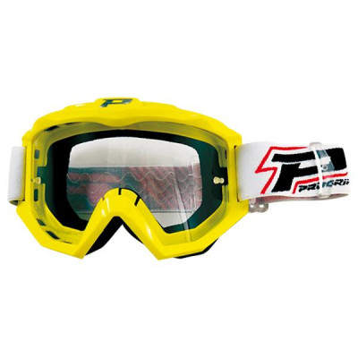 Lunette Cross ProGrip 3201 Jaune Écran transparent anti-rayures/Anti U.V.