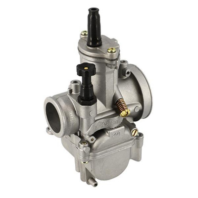 Carburateur Polini type PWK 24 mm (dépression) starter tirette pour Scooter, Mécaboite, Mobylette, Maxi Scooter, Moto, Quad