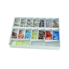 Fusible plat enfichable + rond verres adaptable (boite de 140 pièces) pièce pour Scooter, Mécaboite, Mobylette, Maxi Scooter, Moto, Quad