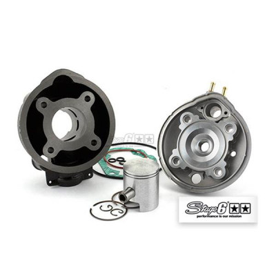 Kit haut moteur complet Stage6 50 Fonte Minarelli AM6 pour Aprilia RS, RX 50, Malaguti XSM, XTM, Peugeot XP6, XPS, Yamaha TZR